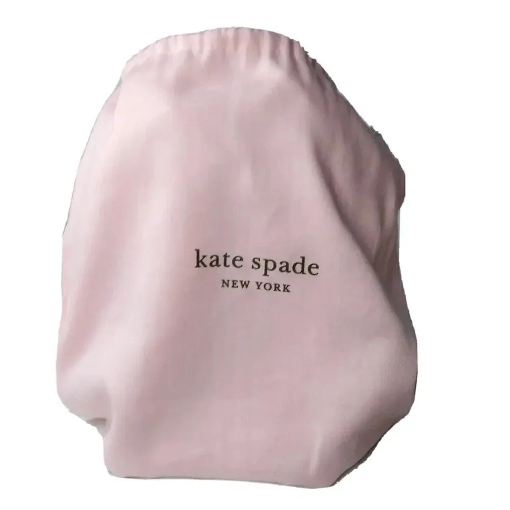 Kate Spade Polly MINI Convertible Backpack Peach~White Leather Purse SMALL